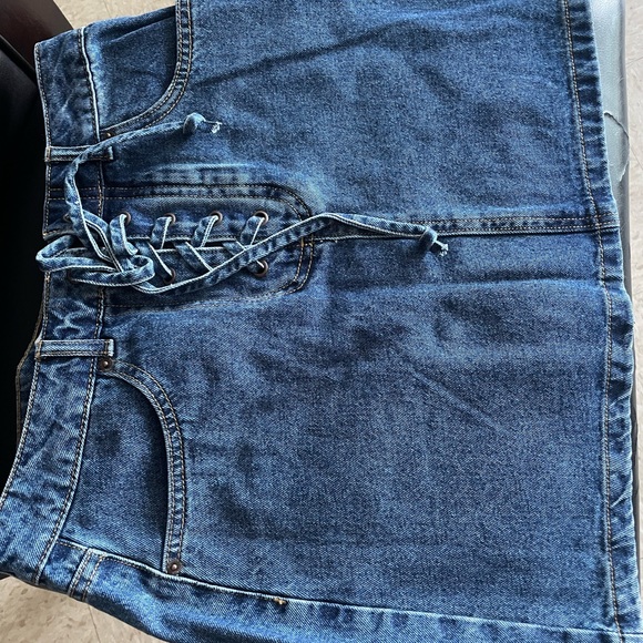 Mini Jean Skirt